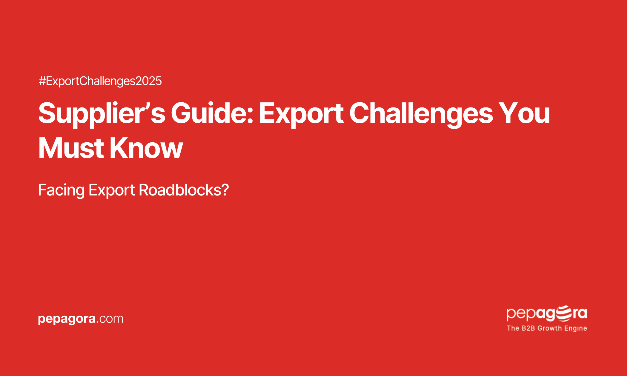 Supplier’s Guide Export Challenges You Must Know